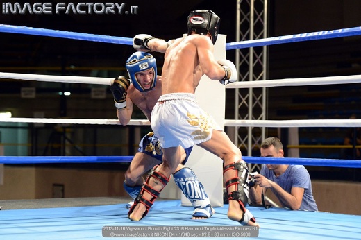 2013-11-16 Vigevano - Born to Fight 2316 Harmand Troplini-Alessio Picone - K1